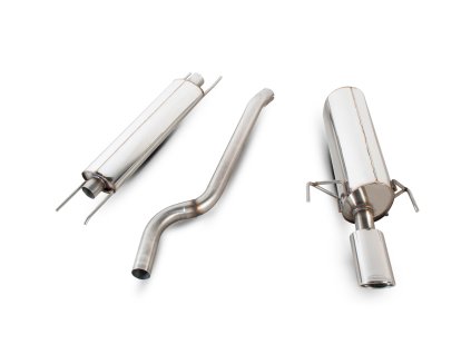 Resonated cat-back výfuk Scorpion pro Opel Astra MK5 Hatch/Sporthatch EVO (In Valance) stříbrná