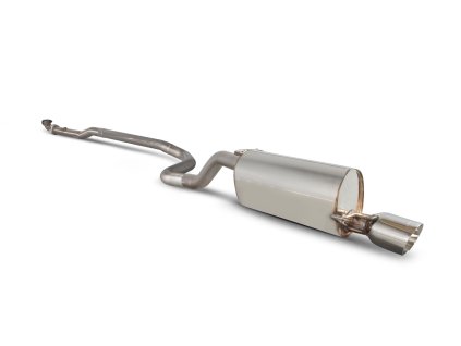 Non-resonated cat-back výfuk Scorpion pro Opel Corsa D 1,0/1,2/1,4 Daytona stříbrná