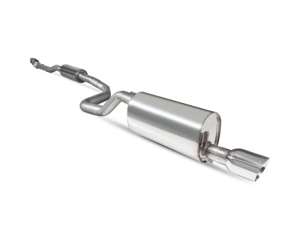 Resonated cat-back výfuk Scorpion pro Opel Corsa E 1,0 Turbo bez GPF Daytona stříbrná