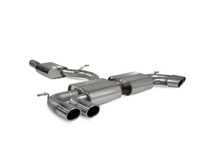 Resonated cat/gpf back výfuk Scorpion pro Volkswagen Golf R MK7,5 Facelift GPF & bez GPF Monaco stříbrná