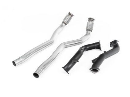 Large-bore Downpipes a bypass katu Milltek Audi RS6 C7 4.0 TFSI biturbo quattro vč. Performance Edition SSXAU555