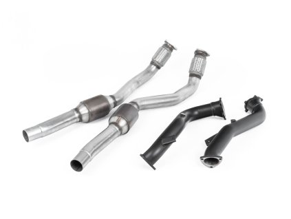 Large-bore Downpipes a Hi-Flow sport katy Milltek Audi RS6 C7 4.0 TFSI biturbo quattro vč. Performance Edition SSXAU554