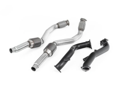 Large-bore Downpipes a Hi-Flow sport katy Milltek Audi RS6 C7 4.0 TFSI biturbo quattro vč. Performance Edition SSXAU635