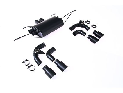 Černý upgrade kit Milltek Land Rover Defender 90 5.0 V8 525PS (s OPF/GPF) SSXLR161