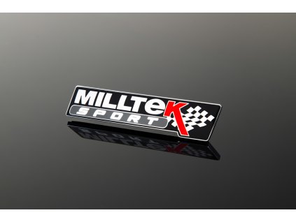Samolepící odznáček s logem Milltek - černý