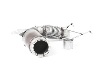 Large-bore Downpipe a Hi-Flow sport kat Milltek Mini Mk3 (F56) Mini Cooper S 2.0 Turbo LCI s OPF/GPF - 70mm OE výfuk SSXM451