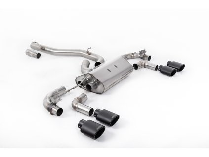 Cat-back výfuk Milltek Volkswagen Golf Mk7.5 R 2.0 TSI 300PS (s GPF) - 80mm Race Systems SSXVW644