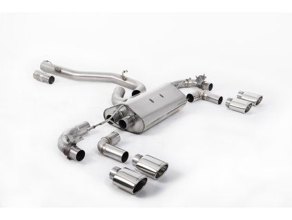 Cat-back výfuk Milltek Volkswagen Golf Mk7.5 R 2.0 TSI 300PS (s GPF) - 80mm Race Systems SSXVW643