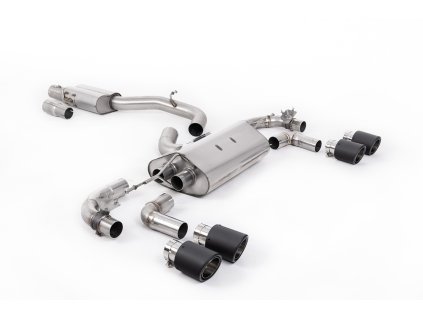 Cat-back výfuk Milltek Volkswagen Golf Mk7.5 R 2.0 TSI 300PS (s GPF) - 80mm Race Systems SSXVW655