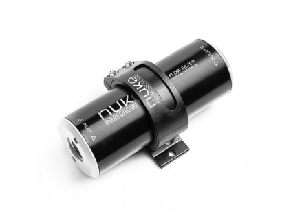 Palivový in-line filtr Nuke performance Slim nerez, 10 mikronů, AN-10