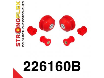 Přední sada polyuretanových silentbloků Strongflex 226160B