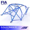 roll cage fiat cinquecento type 170 3 doors hatchback multipoint weld in v3