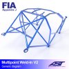 roll cage honda civic 3gen 3 doors hatchback multipoint weld in v2