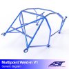 roll cage mini cooper r56 3 door hatchback multipoint weld in v1