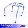 roll cage peugeot 106 phase 12 3 doors hatchback full cage v2