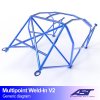 roll cage bmw e46 3 series 3 doors compact rwd multipoint weld in v2