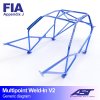 roll cage mitsubishi lancer evo iii 4 door sedan multipoint weld in v2