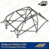 fia homologated roll cage mitsubishi lancer evo x 4 door sedan multipoint weld in asn