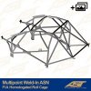 fia homologated roll cage mitsubishi lancer evo x 4 door sedan multipoint weld in asn