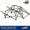 fia homologated roll cage renault clio phase 3 3 doors hatchback multipoint weld in asn