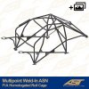 fia homologated roll cage renault clio phase 3 3 doors hatchback multipoint weld in asn