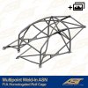 fia homologated roll cage nissan gtr r35 2 doors coupe multipoint weld in asn
