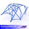 roll cage nissan skyline r33 2 door coupe multipoint weld in v3