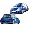 Body kit FR Bodytyling pro Renault Clio 02 V6 look