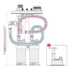 Instalační sada pro in-tank palivové pumpy, dvě pumpy 7-8,2mm