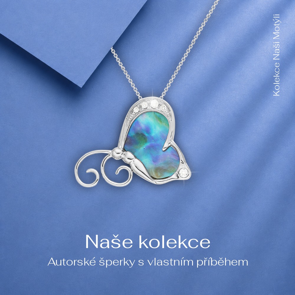Naše kolekce - autorské šperky s vlastním příběhem, šperk z kolekce Naši motýli