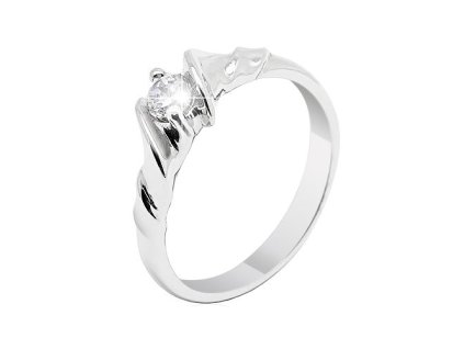 Zlatý prsten s přírodním diamantem