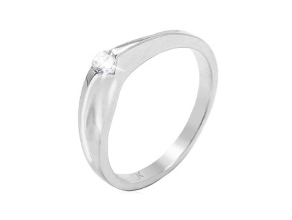Zlatý prsten s přírodním diamantem