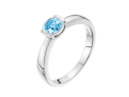 Zlatý prsten s přírodním topazem Swiss
