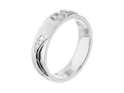 Zlatý prsten s přírodními diamanty