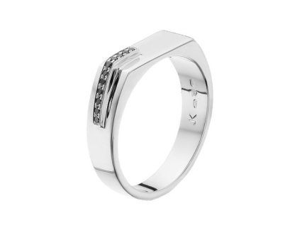 Zlatý prsten s přírodními diamanty