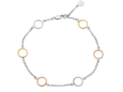 Zlatý náramek kroužky