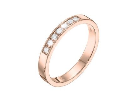 Zlatý prsten s přírodními diamanty