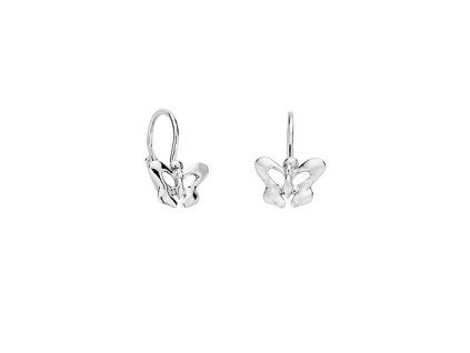 Zlaté dětské náušnice motýlci