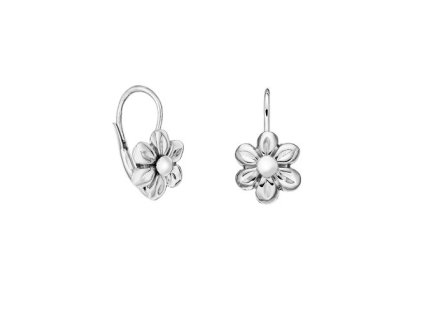 Zlaté dětská náušnice kytičky