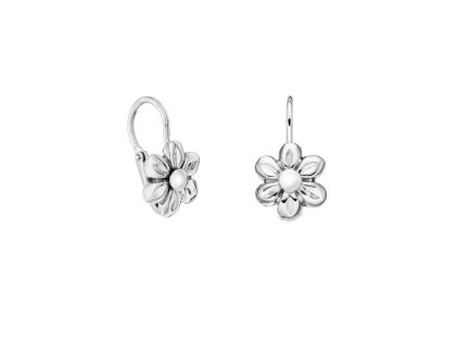 Zlaté dětské náušnice kytičky