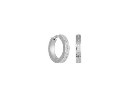 Zlaté náušnice kroužky zdobené