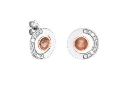 Zlaté náušnice s přírodními diamanty