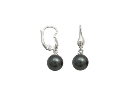 Zlaté náušnice s přírodními tahitskými perlami