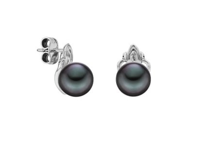 Zlaté náušnice s přírodními tahitskými perlami