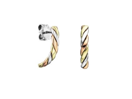 Zlaté náušnice půlkroužky