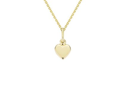 Zlatý přívěsek srdíčko