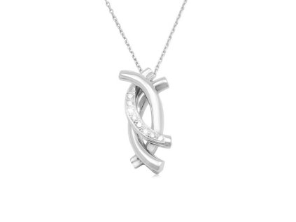 Zlatý přívěsek s přírodními diamanty