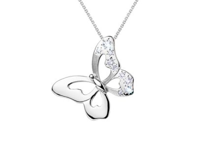 Zlatý přívěsek motýl s přírodními diamanty