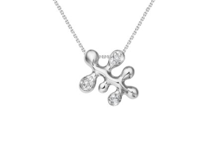 Zlatý přívěsek s přírodními diamanty