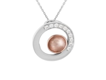 Zlatý přívěsek s přírodními diamanty